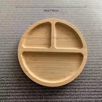 1 шт. Деревянные разделенные сервировочные подносы, бамбуковый поднос для фруктов с 5 отделениями, круглый сервировочный поднос для праздничных блюд, закусок, сухофруктов