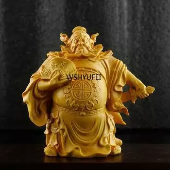 1 шт. деревянные резные рули властные и благоприятные украшения персонажа Чжун Куй демонические и демонический контроль и изысканные