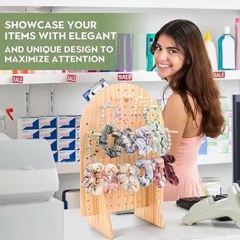 1 шт., деревянный держатель для ключей, цветной, многоцелевой, кронштейн для доски с гвоздями, современный стиль, эллипс, стойка для хранения у входа 47*37