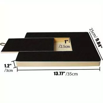 1 шт. Деревянный скребок для ногтей собак, можно вытащить, ремонтная пилочка для ногтей, товары для животных, доска для игрушек, доска для соскабливания наждачной бумагой 35x25x3cm чёрный