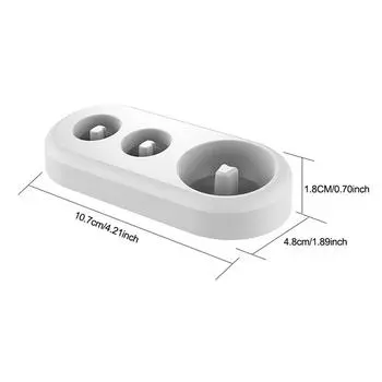 1 шт. держатель для электрической зубной щетки, кронштейн для хранения головки зубной щетки, пластиковая стойка для размещения головки зубной щетки для домашней ванной комнаты белый