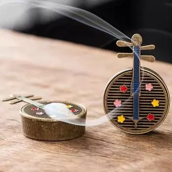 1 шт., держатель для благовоний, подвесной конус, курильница, украшение для дома, олень, курильница из сплава металла с деревом