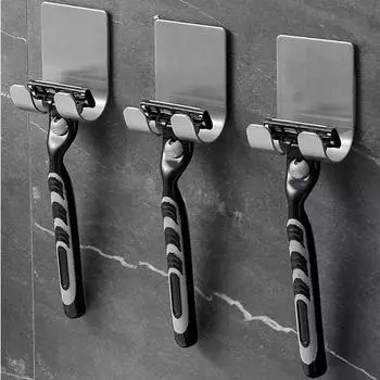 1 шт., держатель для бритвы из нержавеющей стали 304, полка для хранения бритвы, крючок для ванной комнаты, органайзер