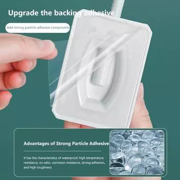 1 шт. держатель для душевой лейки, регулируемый самоклеящийся кронштейн для душевой лейки, настенное крепление, подставка для спа-ванной, универсальное бесплатное вращение на 360 градусов белый