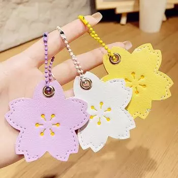 1 шт. держатель для карты доступа Proximity, многоцветный протектор для ключей, ежедневный брелок в форме цветка для электромобиля розовый