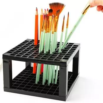 1 шт., держатель для кистей для макияжа, органайзер для макияжа, съемный держатель для карандашей на 96 отверстий для стола, принадлежности для рисования Pensart