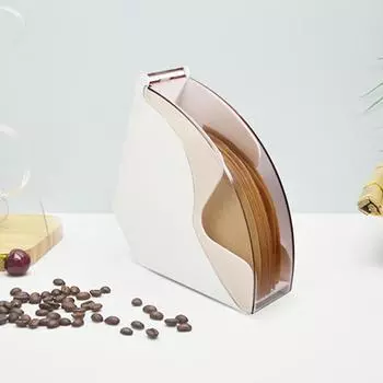 1 шт. держатель для кофейной фильтровальной бумаги, коробка для ручного кофейного фильтра, держатель для хранения бумажных фильтров, акриловая крышка, аксессуары для приготовления кофе жёлтый