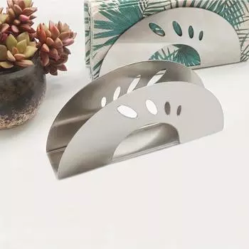 1 шт. держатель для коробки с салфетками из нержавеющей стали, держатель для бумажных полотенец, квадратный зажим для полотенца, держатель для туалетной бумаги в стиле вестерн-кафе, полукруглый держатель для туалетной бумаги