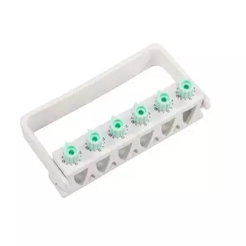 1 шт., держатель для стоматологической дезинфекции, держатель для эндодонтических файлов, 6 отверстий, 12 раз, автоклавируемый, эндодонтический, держатель для файлов корневых каналов Light green