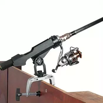 1 шт. держатель для удочки для лодки, улучшенная удочка, алюминиевый держатель для удочки, регулируемый на 360 градусов держатель для удочки для лодки, рыболовные снасти чёрный