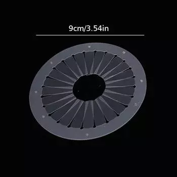 1 шт. держатель для значка, плиссировка, ручная работа, брошь из ленты, плиссировка, прозрачная лента, инструмент для самостоятельного изготовления, пластиковая плиссировка, Nijigen 9/12/15 см 9cm