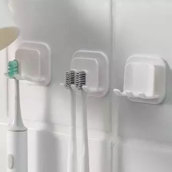 1 шт. держатель для зубной щетки, белая пластиковая дорожная подставка, органайзер для туалетной бритвы, стойка для хранения зубных щеток, бытовые товары белый