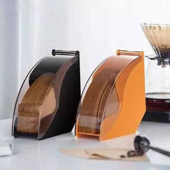 1 шт., держатель фильтра для кофе, пылезащитный, ручная фильтрующая бумажная коробка, контейнер для принадлежностей для кофе, коробка для хранения, органайзер 1pc color A