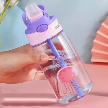 1 шт., детская чашка для питья, детская бутылка для воды с соломинкой и ручкой, портативная чашка для питья, детская чашка 480ml