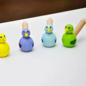 1 шт. детская деревянная игрушка мини-свисток птица развивающая игрушка музыкальные игрушки красочные милые игрушки-инструменты музыкальный подарок жёлтый