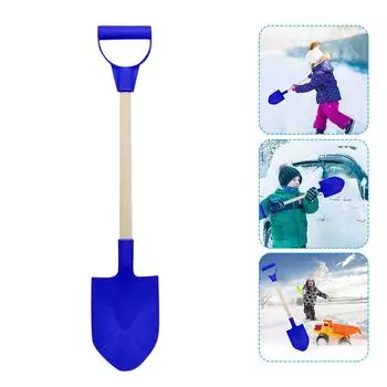 1 шт. детская лопата для снега детская пляжная лопата с деревянной ручкой