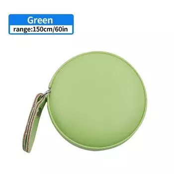 1 шт. Детская мини-рулетка из кожи, портативная выдвижная круглая рулетка, цвет макарон, измерение высоты, сантиметровая линейка серебряный