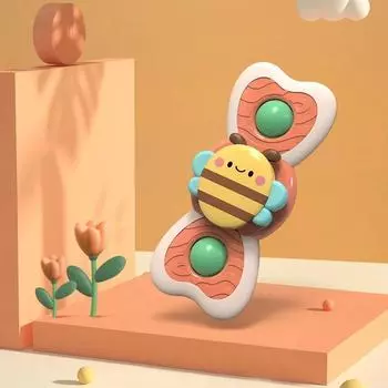 1 шт. Детская мультяшная игрушка-спиннер в виде морского животного, АБС-пластик, присоска, вращающийся волчок, гироскоп, снятие стресса, детские игрушки для ванной