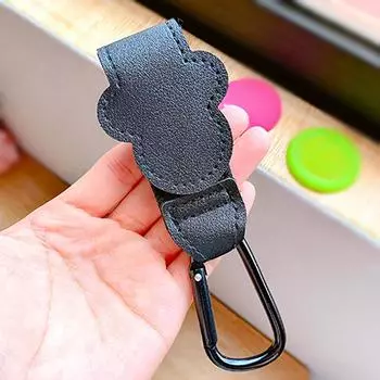 1 шт., детская сумка из искусственной кожи, крючок для коляски, вращающийся на 360 градусов, мультяшный органайзер для коляски, крючок для коляски, аксессуары для коляски