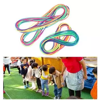 1 шт., детские игрушки для прыжков со скакалкой, 5-10 м, скакалка, резиновая лента, игрушка для прыжков, тренировок, упражнений, нейлон, подарок для девочки 5M