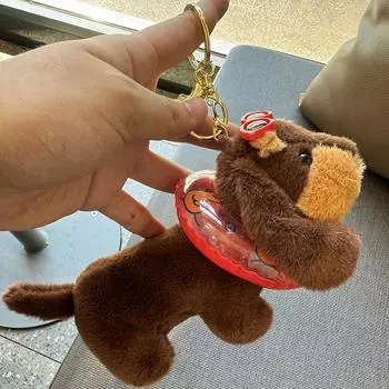 1 шт., детские подарки на день рождения, милая подвеска в виде таксы, плюшевая игрушка, кукла, рюкзак, подвесное украшение, кукла, украшения для дома