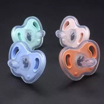 1 шт., детские пустышки ярких цветов, безопасные пищевые силиконовые милые детские соски, пустышки зелёный