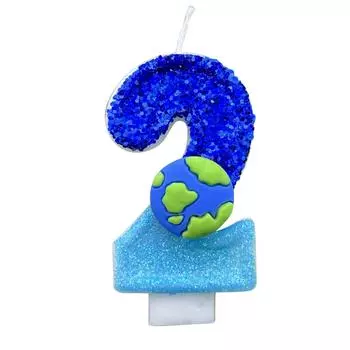 1 шт. Детские свечи на день рождения с цифрами 0-9, синие свечи в виде футбольного мяча на день рождения для мальчика, украшение для торта на вечеринку