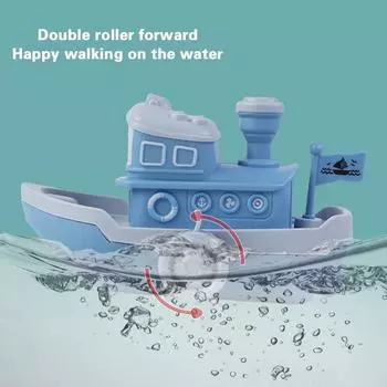 1 шт., детский душ, мультяшный заводной кораблик, игрушка, детский заводной корабль, детские игрушки, милый мальчик-водяной Flo P9A4 Wine red 2 random-1pcs