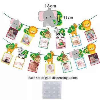 1 шт. детский флаг для выходных на вечеринке с фотографией