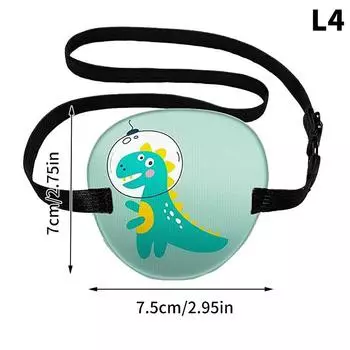 1 шт. Детский окклюзионный медицинский глазной пластырь для затемнения астигматизма, тренировочная повязка на глаза, пластыри для глаз при амблиопии, косплей, пират, многоразовое использование L