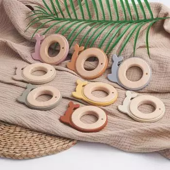 1 шт., детский прорезыватель для зубов, мультяшный дельфин, силиконовый прорезыватель для зубов, жевательная игрушка для детей, сенсорная обучающая игрушка