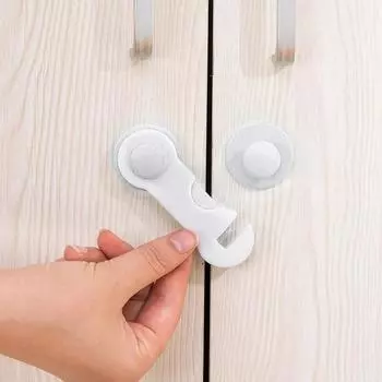 1 шт. Детский замок для безопасности шкафа, детский защитный протектор, ящик, дверной замок шкафа, пластиковая защита, детский защитный дверной замок