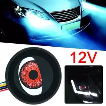 1 шт. Динамические светодиодные автомобильные фары Devil Eye LED Eye Light Сборка фары Модифицированные автомобильные фары Eagle Eye Light Аксессуары