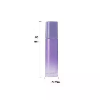 1 шт., диспенсер для флакона-ролика, шарик для духов, портативное эфирное масло, косметический щиток для лица, стеклянный образец 8.6cm*2cm белый