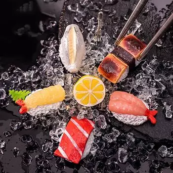 1 шт. DIY аксессуары креативное моделирование суши маленькая статуэтка фигурка поделки фигурка орнамент миниатюры домашнее украшение A5