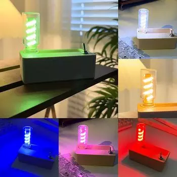 1 шт. Diy кемпинговый светильник светодиодный гибкий ретро-лампочка атмосферная лампа ночник спальня окружающий свет