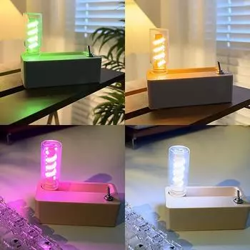 1 шт. Diy кемпинговый светильник светодиодный гибкий ретро-лампочка атмосферная лампа ночник спальня окружающий свет белый