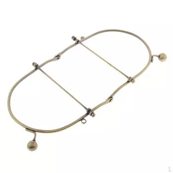 1 шт. DIY кошелек сумка застежка-поцелуй замок металлическая арочная рамка ручка пришить 15 см бронза