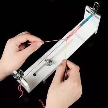 1 шт. DIY материал обернутый вручную веревочная ткацкая рамка, плетеная браслетная фиксирующая подкладка инструменты для доски белый