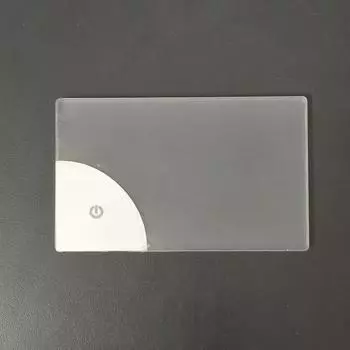 1 шт. DIY подарок для парня подарок папе светодиодный пустой акриловый светящийся свет визитки прозрачный имя табличка доска питание от батареи Without USB