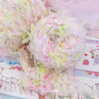 1 шт. DIY Разноцветная пряжа для рукоделия Мягкая текстурированная пряжа для вязания шарфов Полиэстеровая пряжа