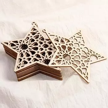 1 шт. DIY ручная работа креативное украшение для дома Ид аль-Фитр подвеска деревянный подарок праздник