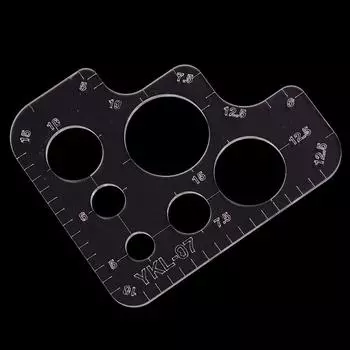 1 шт. DIY ручной работы кожаный инструмент R линейка круглые углы полноразмерный акриловый шаблон