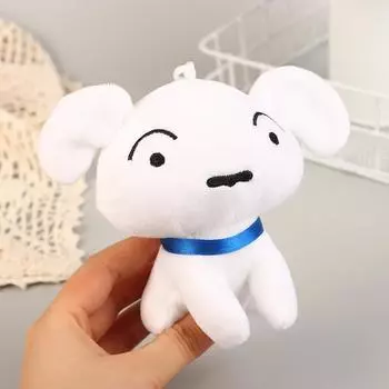 1 шт. DIY украшение креативный подарок мелок маленький плюшевый кулон японская маленькая белая собака мультяшная игрушка рюкзак сумка брелок