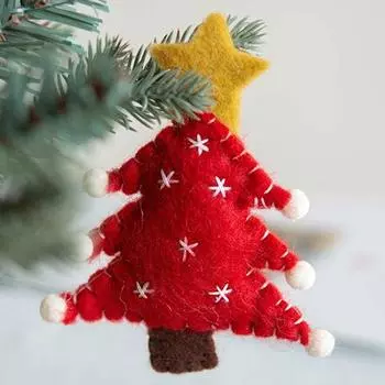 1 шт DIY украшение рождественские украшения для дома подвесной кулон шерстяной войлок высокое качество