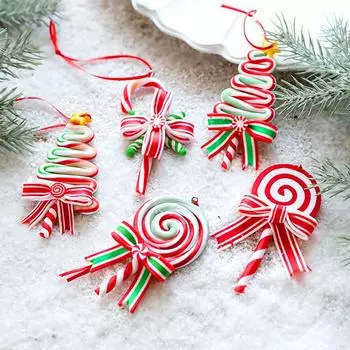 1 шт DIY витая рождественская елка рождественская конфета подвеска мини подвесной новогодний подарок украшение для дома