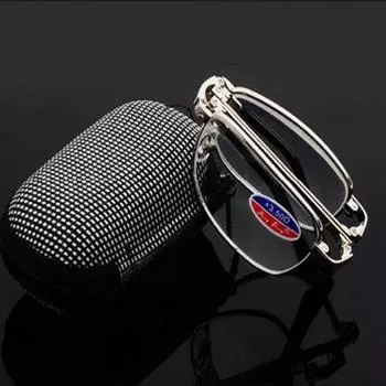 1 шт. дизайнерские очки для чтения мужские и женские складные очки оправа для очков TR очки с футляром новые +1,0 +1,5 +2,0 +2,5 +3,0 Strength 1.50