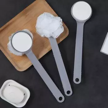 1 шт. Длинная мягкая нежная ручка-губка для ванны щетка для чистки пятен пота жира и грязи на коже можно использовать многократно массажная щетка