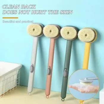 1 шт. Длинная ручка щетка для ванны отшелушивающий скраб для тела скраб для спины массажер чистящие средства губка для душа аксессуары для купания жёлтый