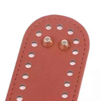 1 шт. длинное дно для вязаной сумки из искусственной кожи, основа для сумки своими руками, дно сумки ручной работы 5*18cm чёрный